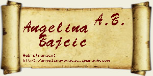Angelina Bajčić vizit kartica